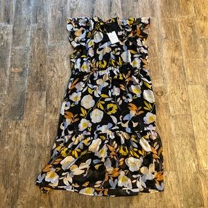 Black Floral Maxi Dress